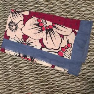 Floral Scarf Pink and Blue